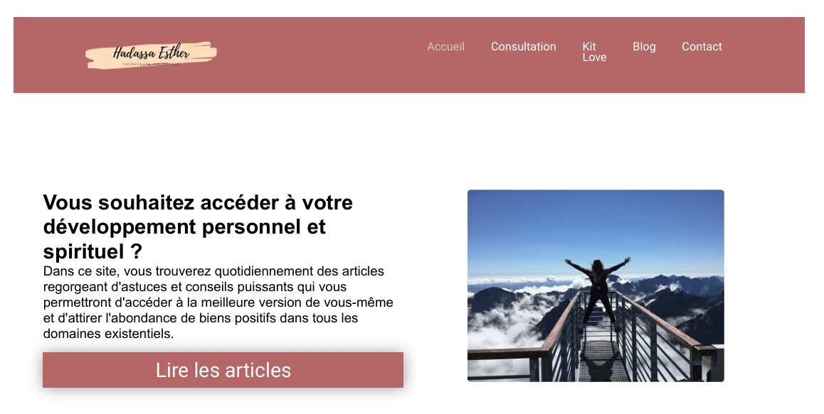 Avant refonte site web