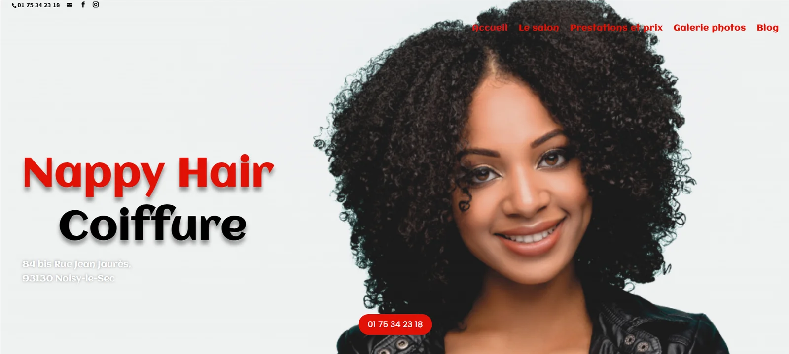 Nappy avant refonte site web Nappy avant refonte site web