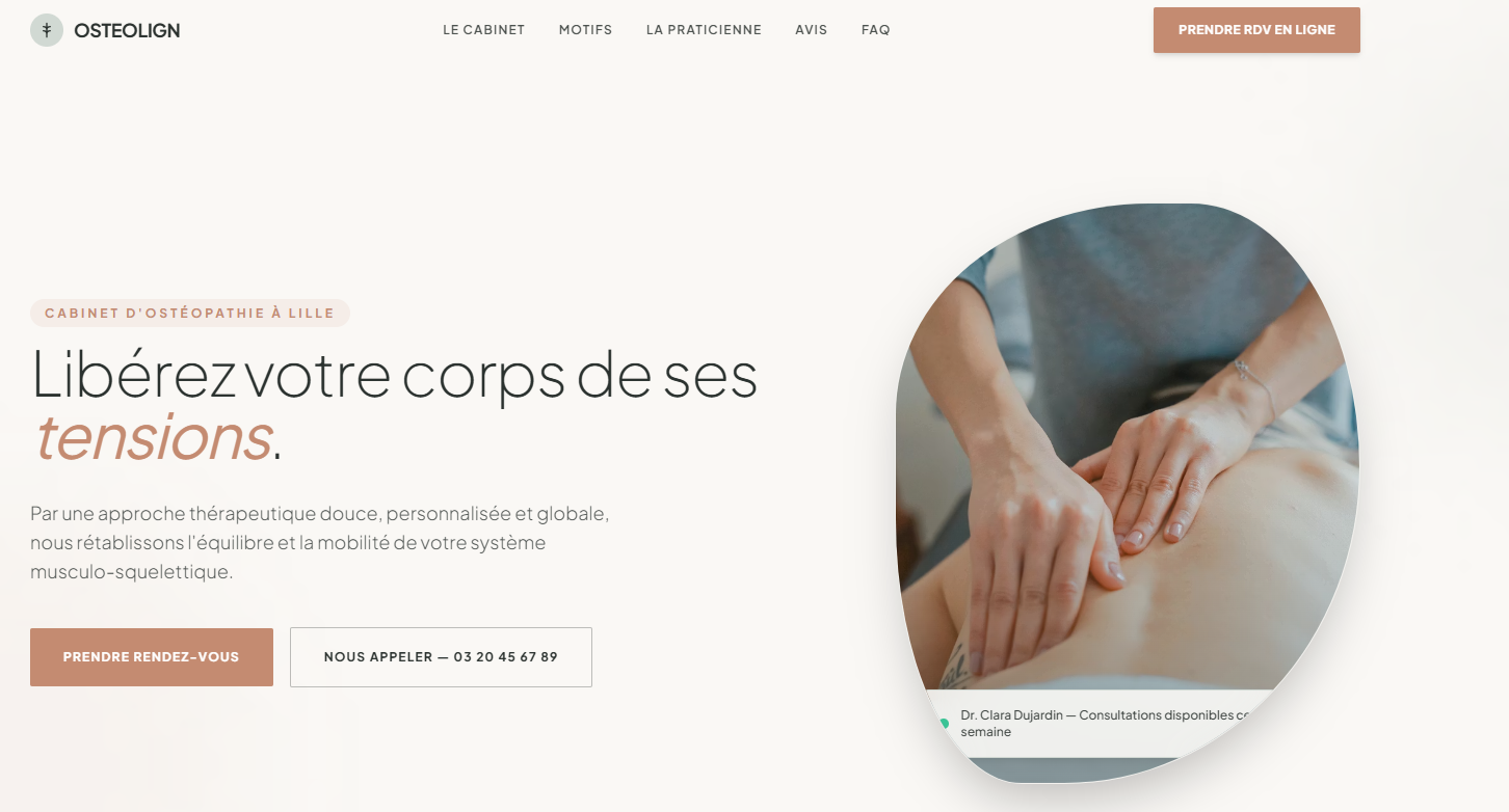 Site web ostéo