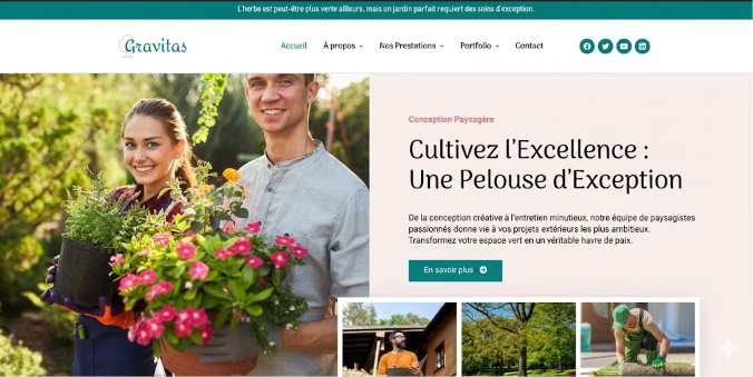 Site web paysagiste