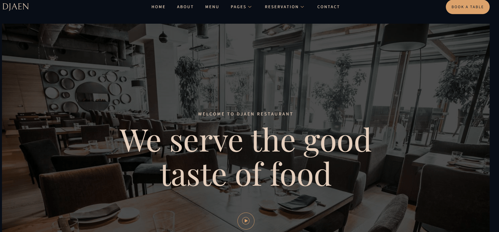 Site web restaurant